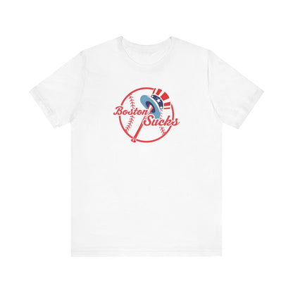 Boston Sucks (for NYC fans) - Unisex Jersey Short Sleeve Tee