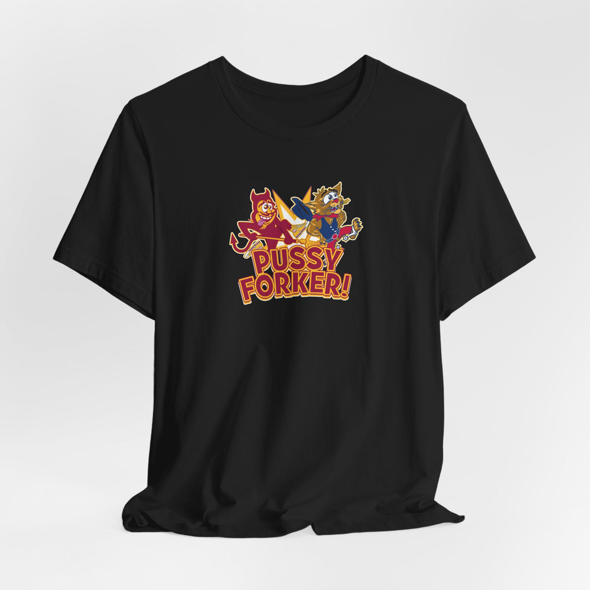 Pussycat Forker (for Tempe fans) - Unisex Jersey Short Sleeve Tee