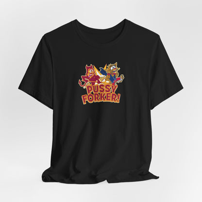 Pussycat Forker (for Tempe fans) - Unisex Jersey Short Sleeve Tee