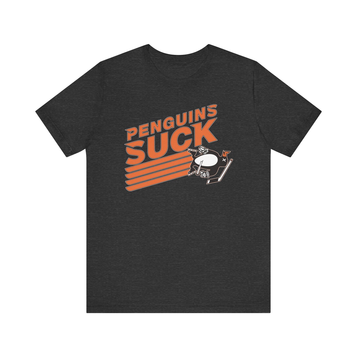 Penguins Suck (for Flyers fans) - Unisex Jersey Short Sleeve Tee