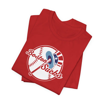 Boston Sucks (for NYC fans) - Unisex Jersey Short Sleeve Tee