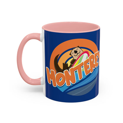 Board Bandit, Monterey, California -  Surfboard Stealing Otter - Accent Coffee Mug – 11/15oz