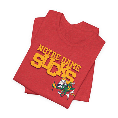 That Notre Leprechaun Team Sucks - Unisex Jersey Short Sleeve Tee