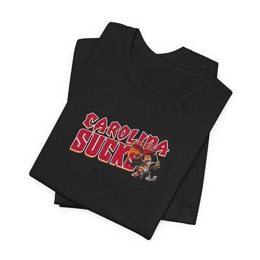 Carolina Sucks (for Tampa Bay fans) - Unisex Jersey Short Sleeve Tee