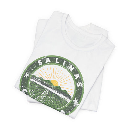 Salinas, California (retro city logo) - Unisex Jersey Short Sleeve Tee