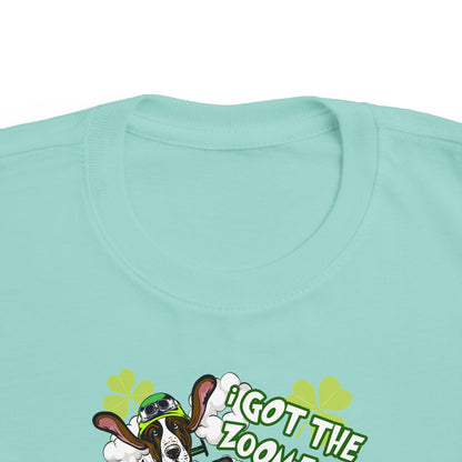 'I Got The Zoomies' Basset Hound In A Racecar - Toddler Tee