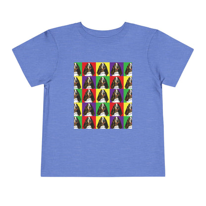 Basset Hound Pop Art - Toddler Tee