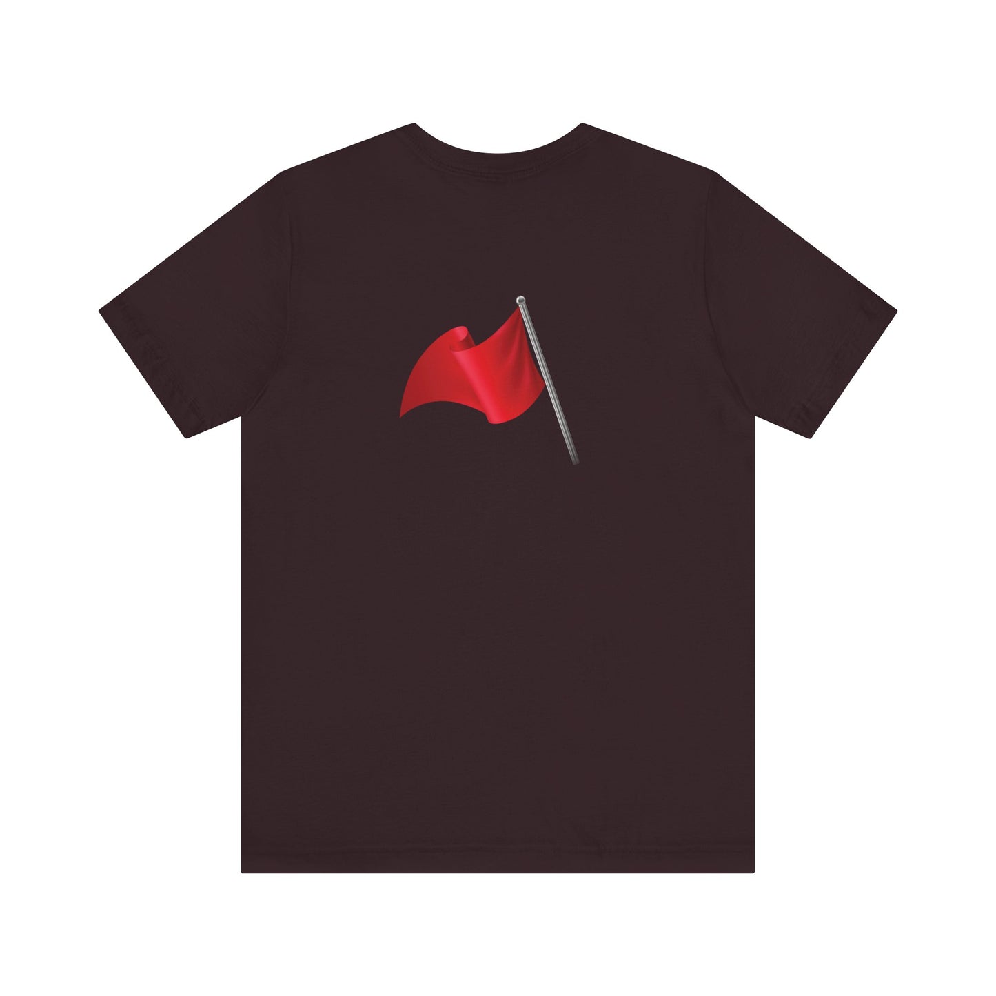 Walking Red Flag (flag front & flag reversed on back)  - Unisex Jersey Short Sleeve Tee