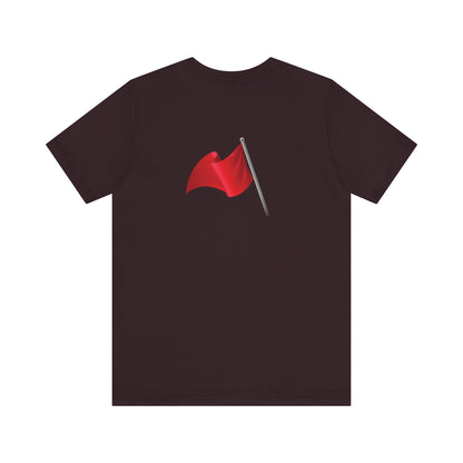 Walking Red Flag (flag front & flag reversed on back)  - Unisex Jersey Short Sleeve Tee