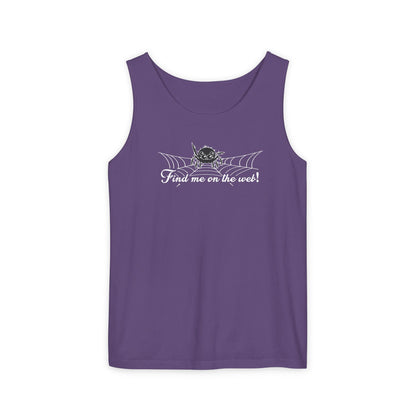Cute Spider - "Find me on the web!" - Unisex Tank Top