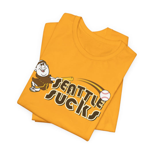 Seattle Sucks! (Padres fan art) - Unisex Jersey Short Sleeve Tee