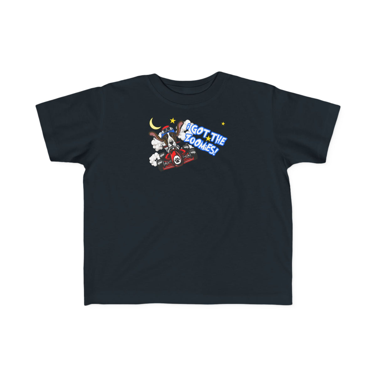 'I Got The Zoomies' Basset Hound In A Racecar - Toddler Tee