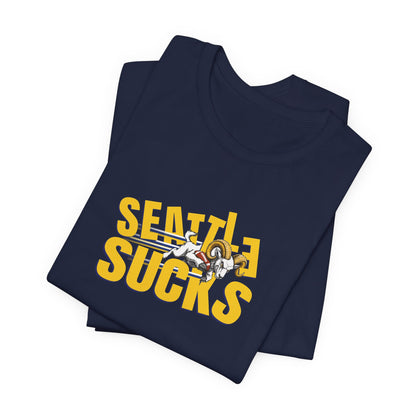 Seattle Sucks (for Los Angeles fans) - Unisex Jersey Short Sleeve Tee