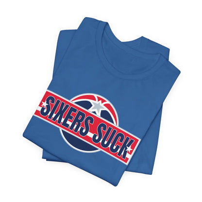 6ers Suck (for DC fans) - Unisex Jersey Short Sleeve Tee