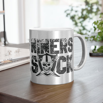 Niners Suck (for Vegas fans) - Metallic Gold Mug