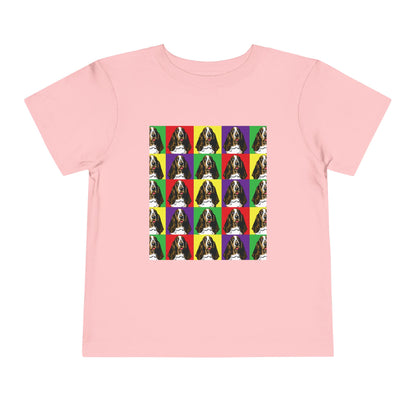 Basset Hound Pop Art - Toddler Tee