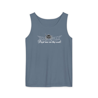 Cute Spider - "Find me on the web!" - Unisex Tank Top