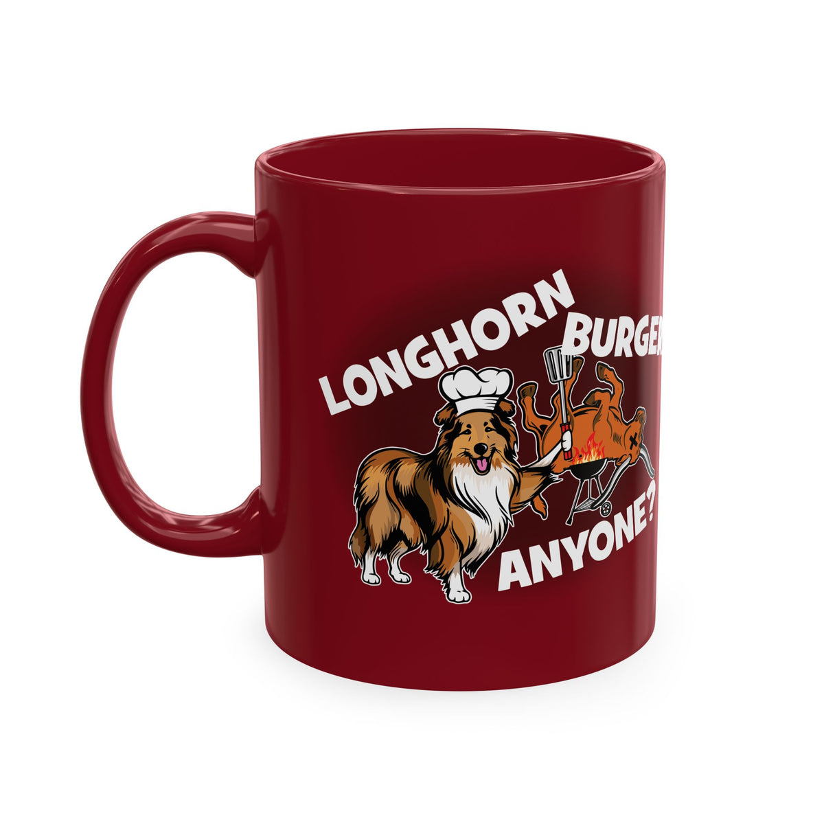 Longhorn Burgers Anyone? (for College Station, Texas fans) - Ceramic Coffee Mug