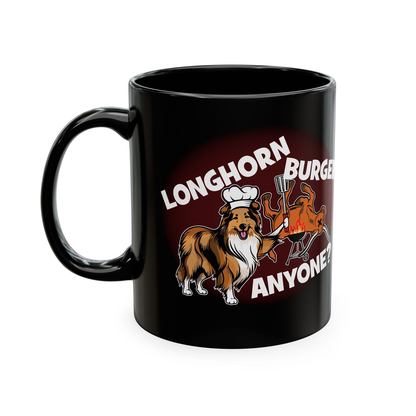 Longhorn Burgers Anyone? (for College Station, Texas fans) - Ceramic Coffee Mug