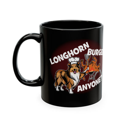Longhorn Burgers Anyone? (for College Station, Texas fans) - Ceramic Coffee Mug