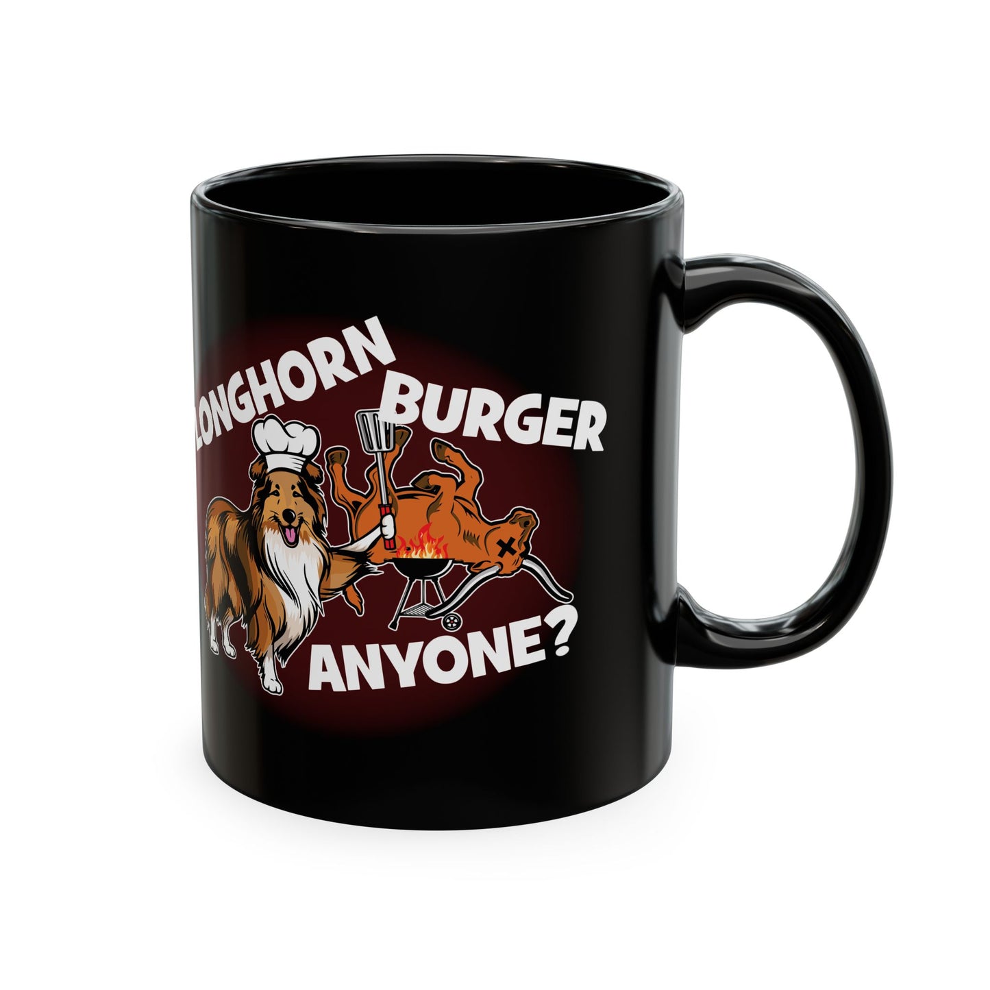Longhorn Burgers Anyone? (for College Station, Texas fans) - Ceramic Coffee Mug