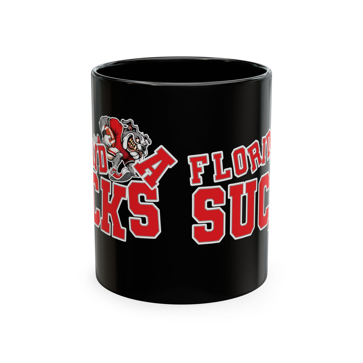 Florida Sucks (for peach eatin' Georgia fans) -  Red or Black Ceramic Coffee Mug