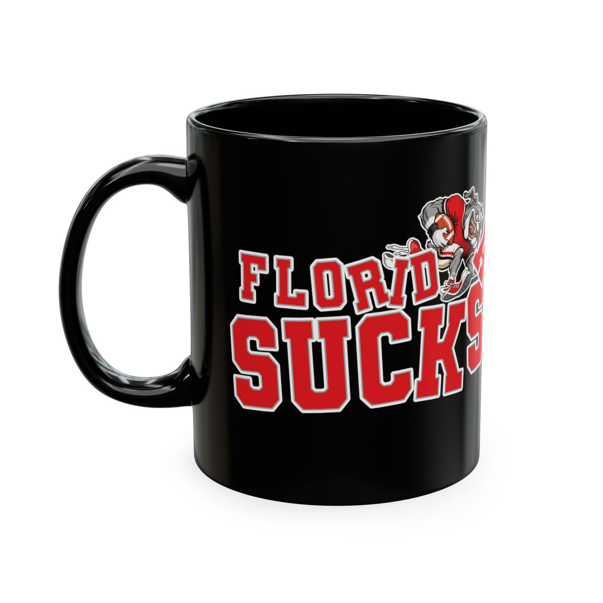 Florida Sucks (for peach eatin' Georgia fans) -  Red or Black Ceramic Coffee Mug