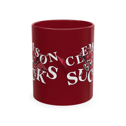 Clemson Sucks (for Columbia, South Carolina fans) Ceramic Rivalry Coffee Mug