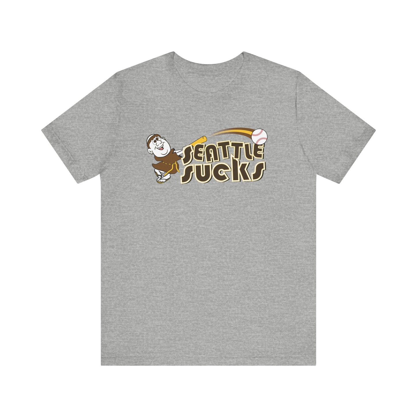 Seattle Sucks! (Padres fan art) - Unisex Jersey Short Sleeve Tee