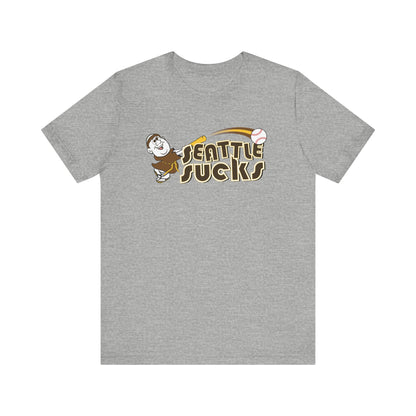 Seattle Sucks! (Padres fan art) - Unisex Jersey Short Sleeve Tee
