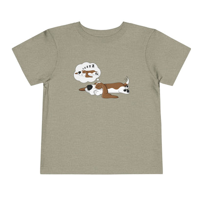 Dreaming of Sleeping Basset Hound - Toddler Tee