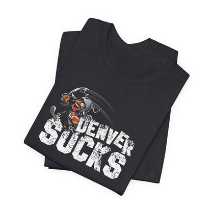 Denver Sux (for Las Vegas fans) - Unisex Jersey Short Sleeve Tee