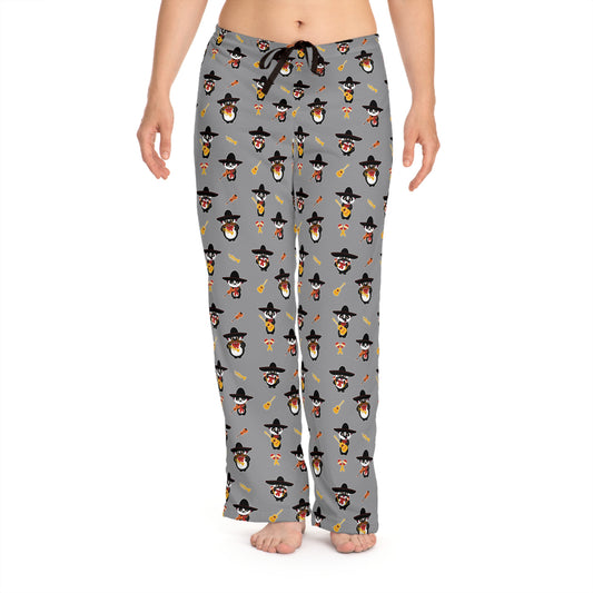 Banda Bears (Dark Grey) - Women's Pajama Pants (AOP)