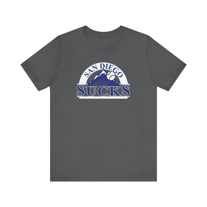 San Diego Sucks (for Colorado Rockies fans) - Unisex Jersey Short Sleeve Tee
