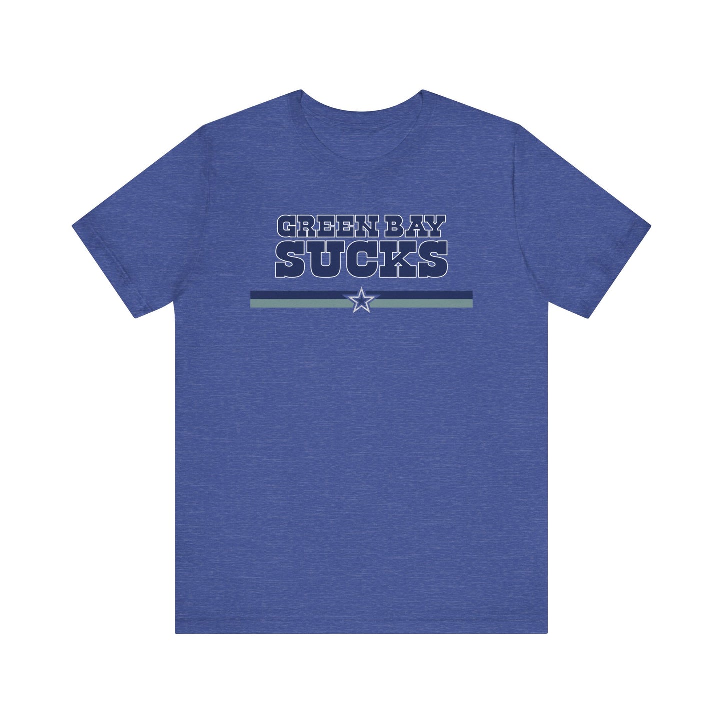 Green Bay Sux (for Dallas fans) - Unisex Jersey Short Sleeve Tee