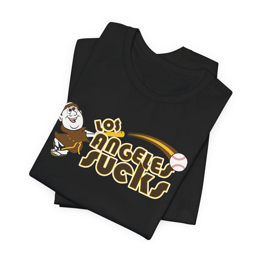 Los Angeles Sucks! (Padres fan art) - Unisex Jersey Short Sleeve Tee