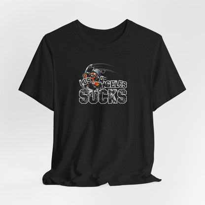 L.A. sux (for Las Vegas fans) - Unisex Jersey Short Sleeve Tee