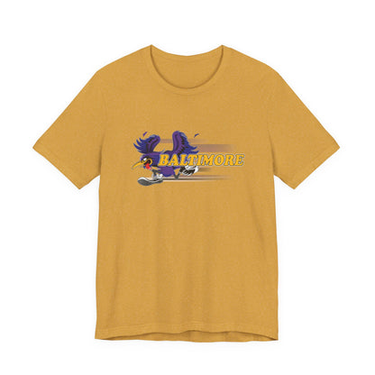 Gas Pump Raven (for Baltimore fans) - Unisex Jersey Short Sleeve Tee