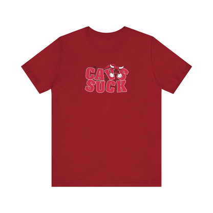 Calves Suck (for Bulls fans) - Unisex Jersey Short Sleeve Tee