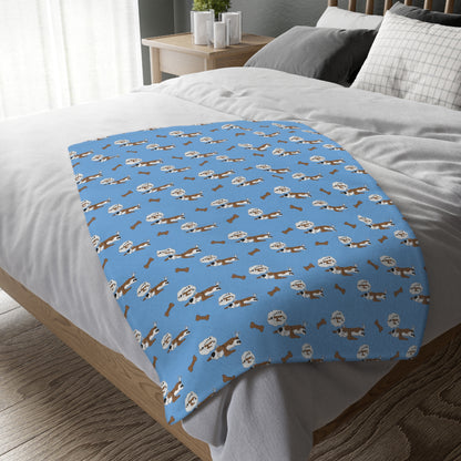 Dreaming of Sleeping - Velveteen Minky Blanket (Two-sided print)