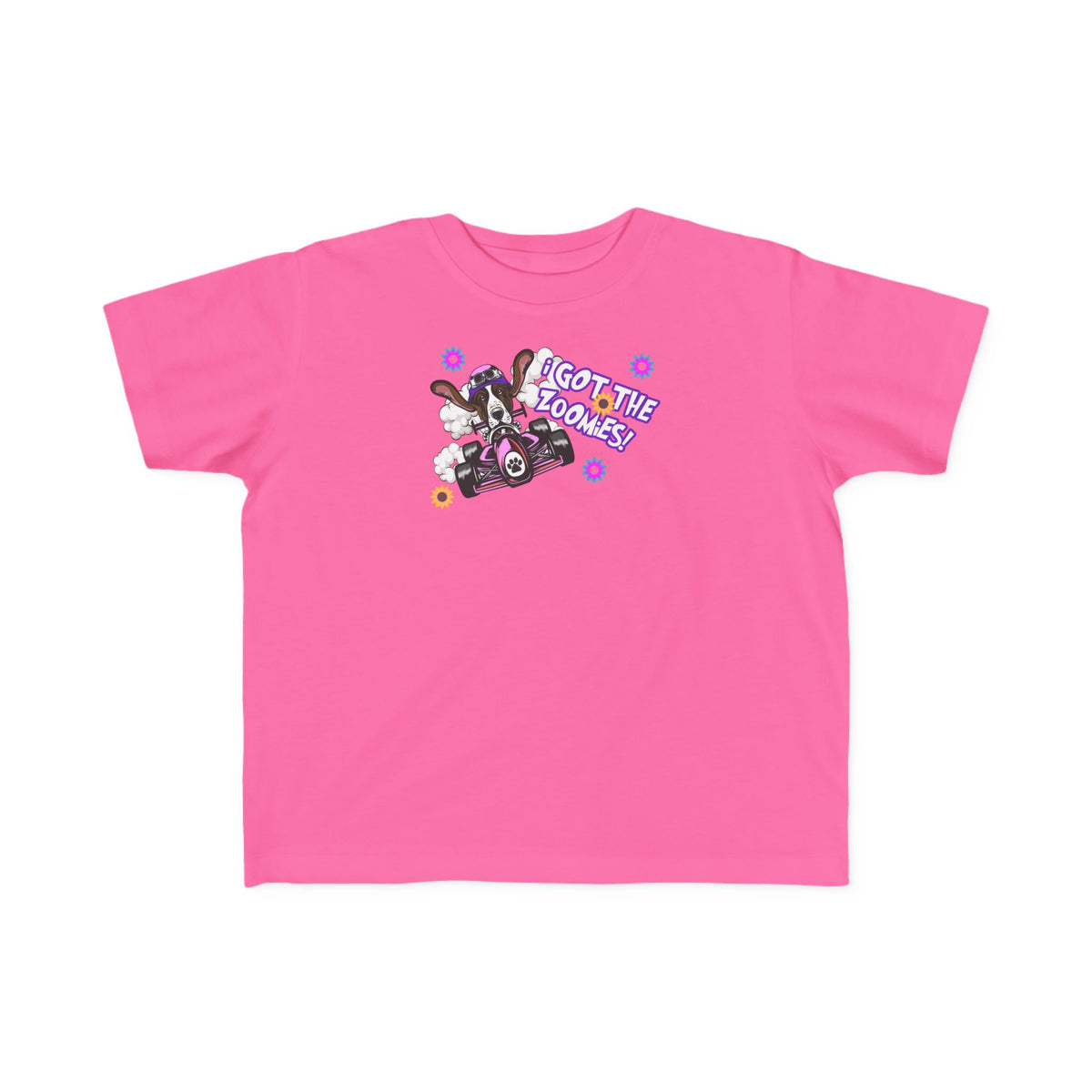 'I Got The Zoomies' Basset Hound In A Racecar - Toddler Tee
