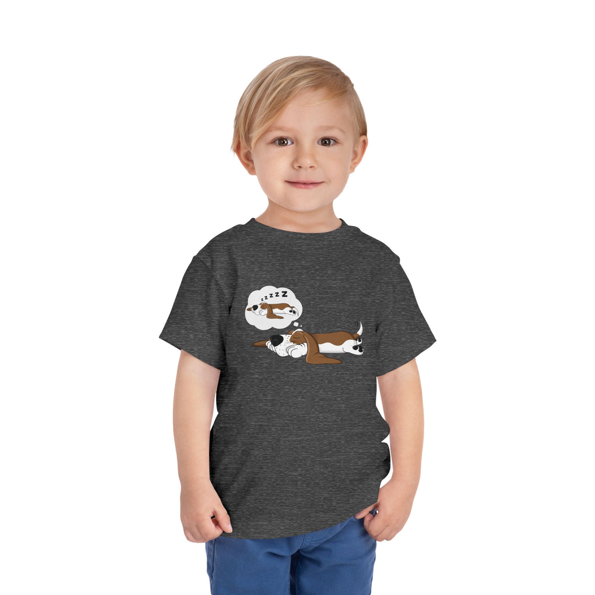 Dreaming of Sleeping Basset Hound - Toddler Tee