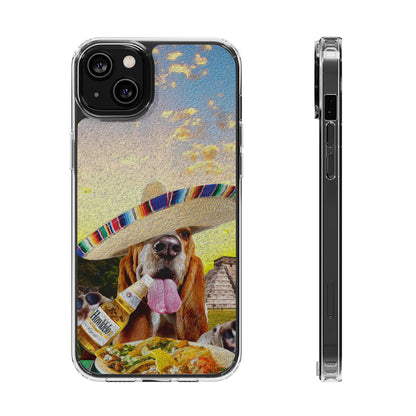 Basset Hound Eating Mexican Cuisine In Mexico - Clear Case