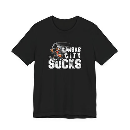 KC Sux (for Las Vegas fans) - Unisex Jersey Short Sleeve Tee