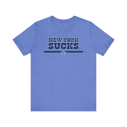New York Sux (for Dallas fans) - Unisex Jersey Short Sleeve Tee