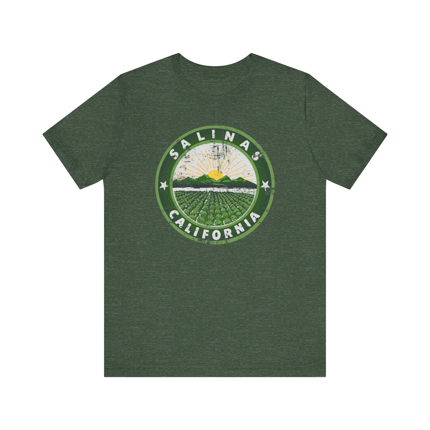 Salinas, California (retro city logo) - Unisex Jersey Short Sleeve Tee