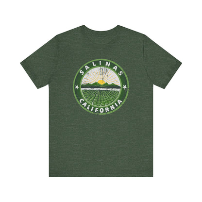 Salinas, California (retro city logo) - Unisex Jersey Short Sleeve Tee