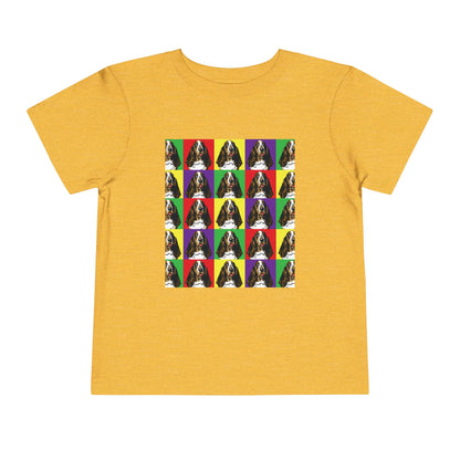 Basset Hound Pop Art - Toddler Tee