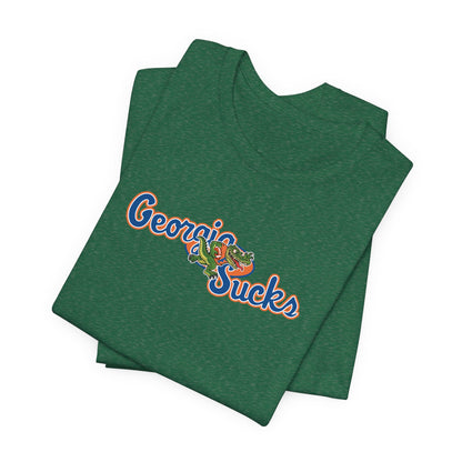 Georgia Sucks (for Florida fans) - Unisex Jersey Short Sleeve Tee