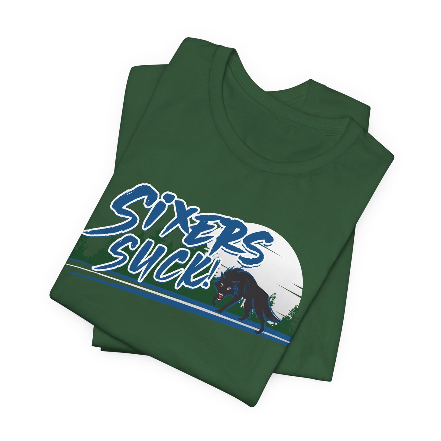 6ers Suck (for Minnesota fans) - Unisex Jersey Short Sleeve Tee